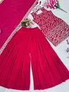 Sr 1599 Faux Georgette Party Wear Sharara Readymade Suit